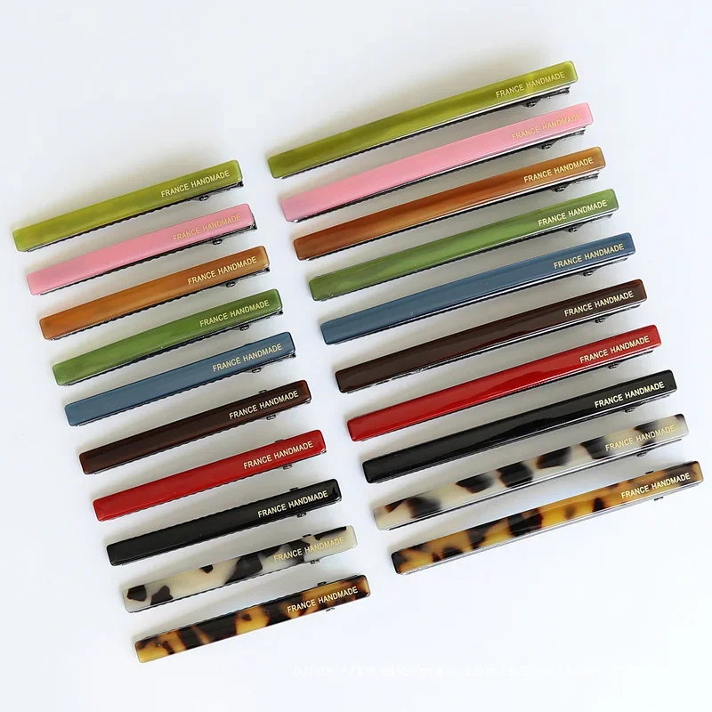 Korean black duck beak clip resin hair clip wine red word clip fringe clip side clipsimplicity 、 Simple woman homewear hot sale