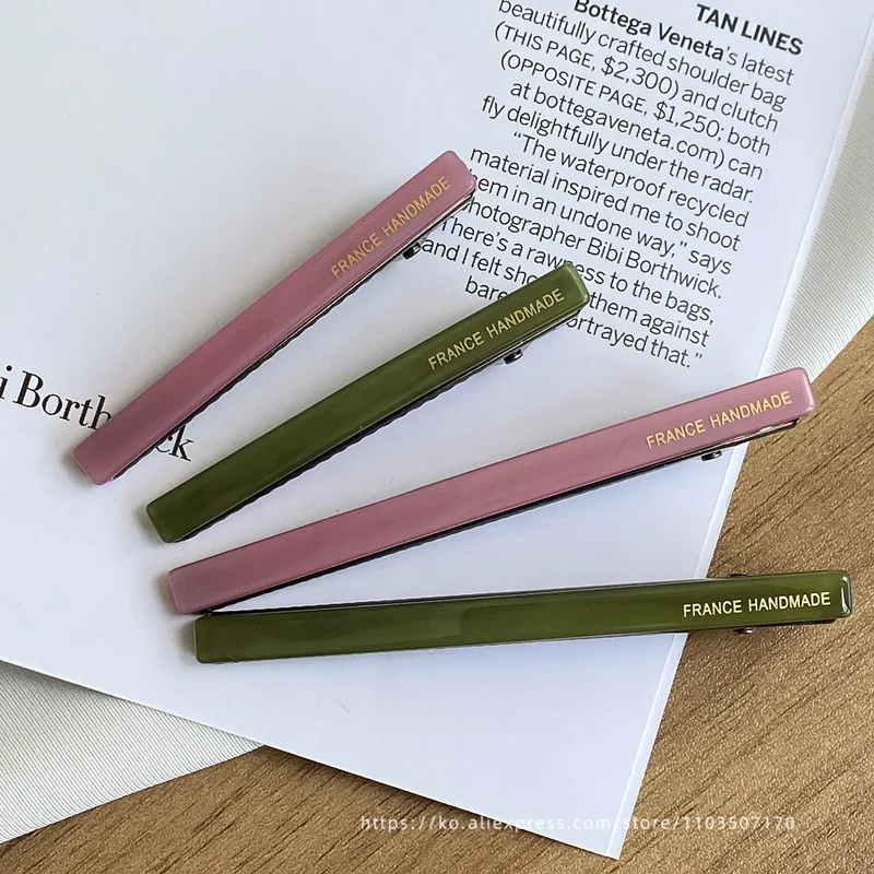Korean black duck beak clip resin hair clip wine red word clip fringe clip side clipsimplicity 、 Simple woman homewear hot sale