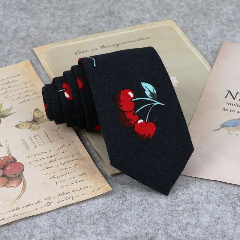 Floral New Cotton Neck Tie Beautiful Mens 6cm Dress Wedding Accessories Party Tuxedo Shirt Tie Gift Fashion Male Necktie Cravat