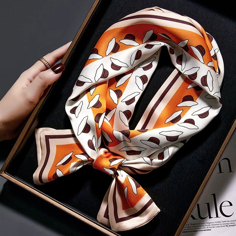 Shirt Decoration Sunscreen Silk Scarfs Female Hair Band Skinny Scarf NeckTies Women Bag Long Scarves Neckerchief Foulard Lady
