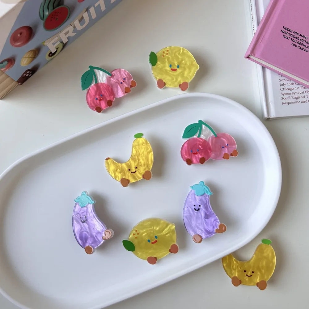 2pc Lovely Cartoon Cherry Fruit Cute Hair Side Clips Hairpin for Women Girls Korean Hair Accessories Ornament