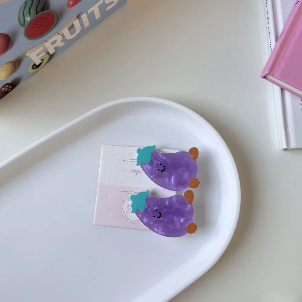 2pc Lovely Cartoon Cherry Fruit Cute Hair Side Clips Hairpin for Women Girls Korean Hair Accessories Ornament