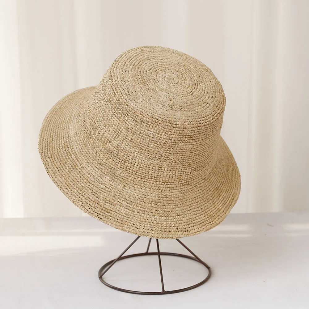 2025 summer sun hat bow 100%Raffia hat Sun visor women's summer panama Straw hats Women's beach hat Summer hat uv blocking hat