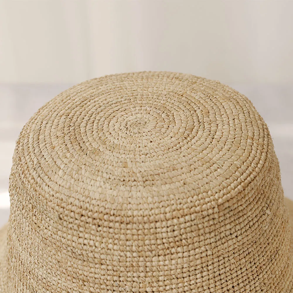 2025 summer sun hat bow 100%Raffia hat Sun visor women's summer panama Straw hats Women's beach hat Summer hat uv blocking hat