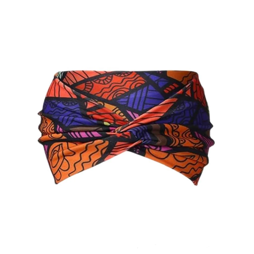 Widening High Strength Bohemian Yoga Sports Headband African Style Headband