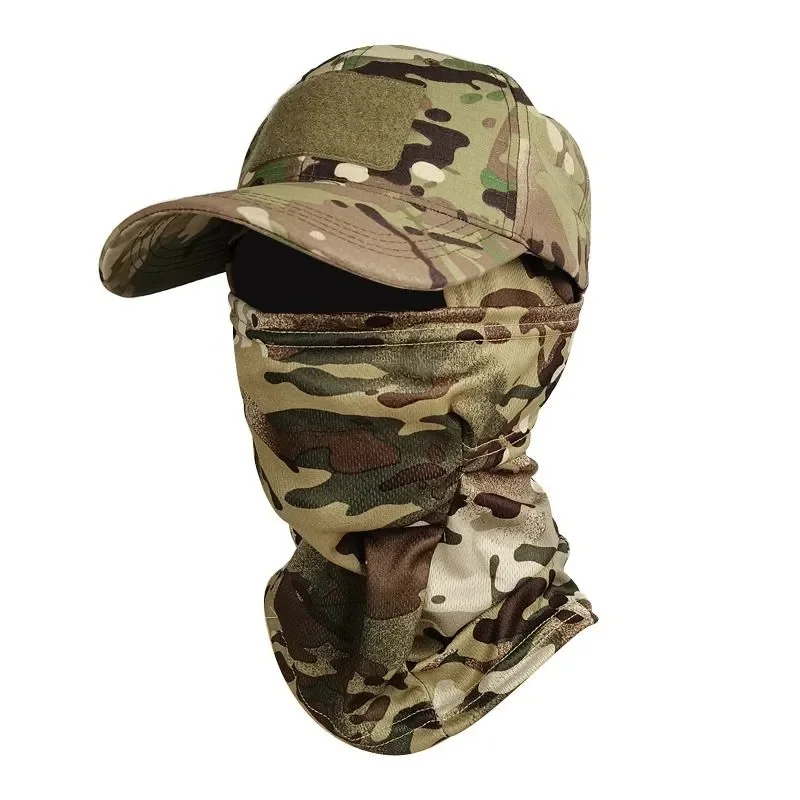Camo Baseball Caps Sunscreen Breathable Camouflage Balaclava Hat Outdoor Fishing Hiking Hunting Sports Cap Sunscreen Caps