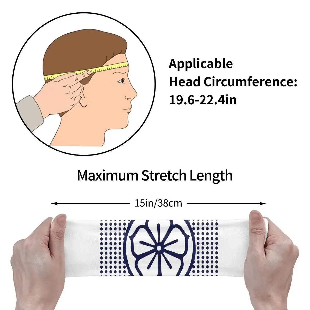 Karate Miyagi LaRusso Lotus Sweatband Stretch Sweat Headband for Unisex Headwrap Hair Bandage Gym Fitness Yoga Hair Sweat Bands