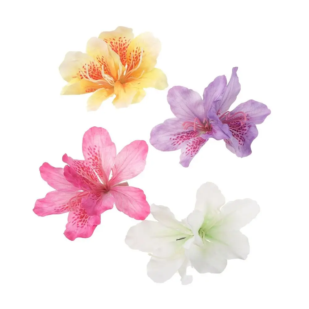 Bohemia Flower Hair Clips Hawaiian Tropical Beach Canna Barrette Women Girls Brides Weddings Hairpins Headwear Hair Accessories