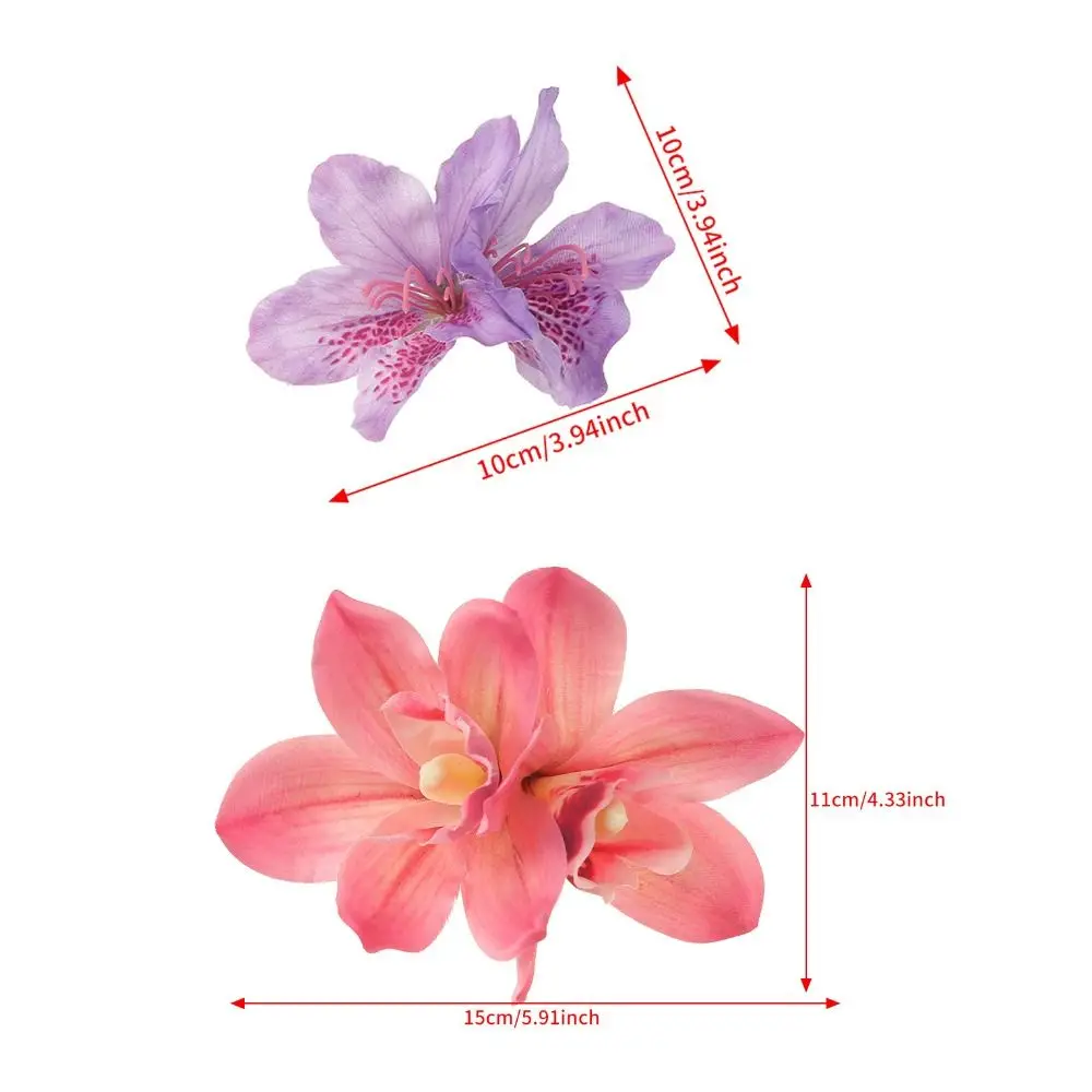 Bohemia Flower Hair Clips Hawaiian Tropical Beach Canna Barrette Women Girls Brides Weddings Hairpins Headwear Hair Accessories