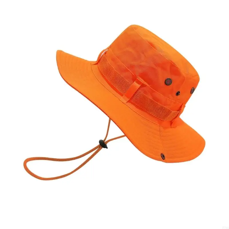 77HE Multiuse Fluorescent Fisherman Hat for Camping Hiking Breathable Sunproof Hat