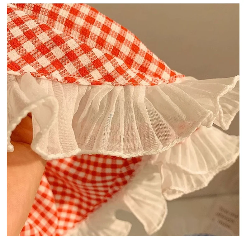 Boho Headbands Lace Tartan Hair Tie Elastic Hair Band Floral Head Kerchief Hair Scarves Bandanas for Women Girls