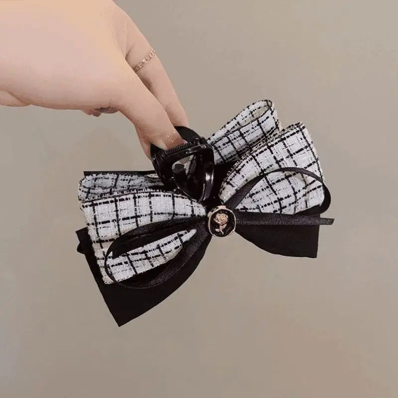 1/2pcs Xiaoxiangfeng Bow Hair Clip for Women, Fashionable and Exquisite, Rose Shaped Hair, Shark Shaped Hair Clip, Hair Catcher