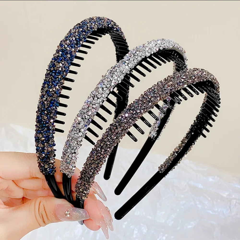 Luxury Crystal Headbands For Women Hairbands Girls Fashion Hair Hoop Headwear Wedding Party Hair Jewelry Accessories