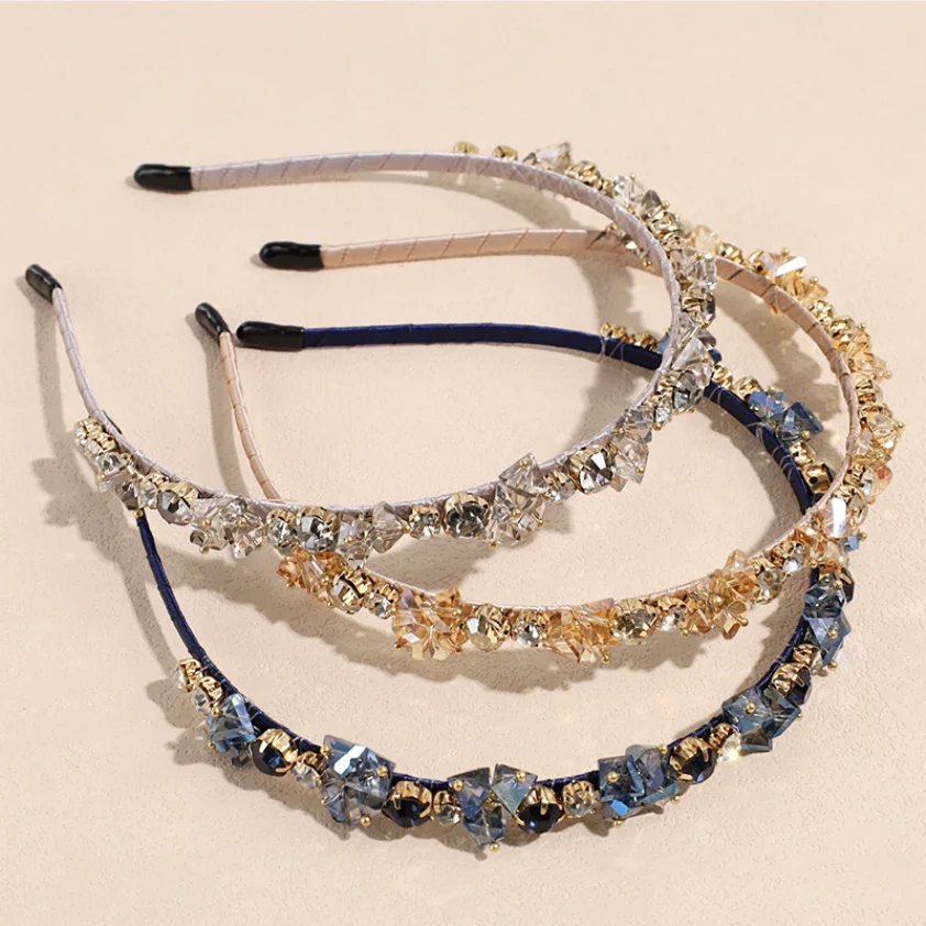Luxury Crystal Headbands For Women Hairbands Girls Fashion Hair Hoop Headwear Wedding Party Hair Jewelry Accessories
