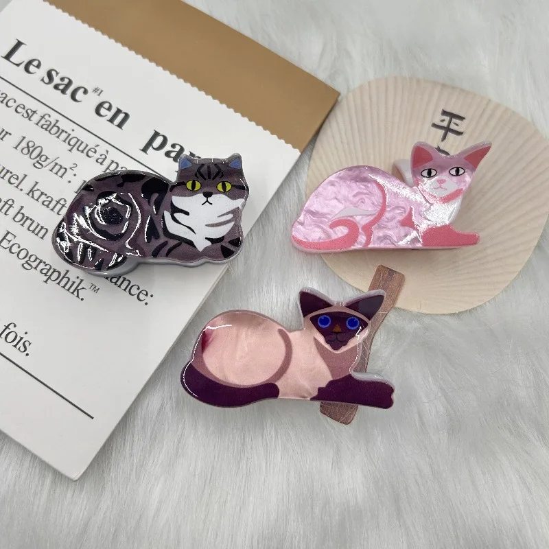 Cat Hairpin Lady Girl Cute Little Hairpin Short Long Hair Hairpin For Daughter Lover Girl School Partner