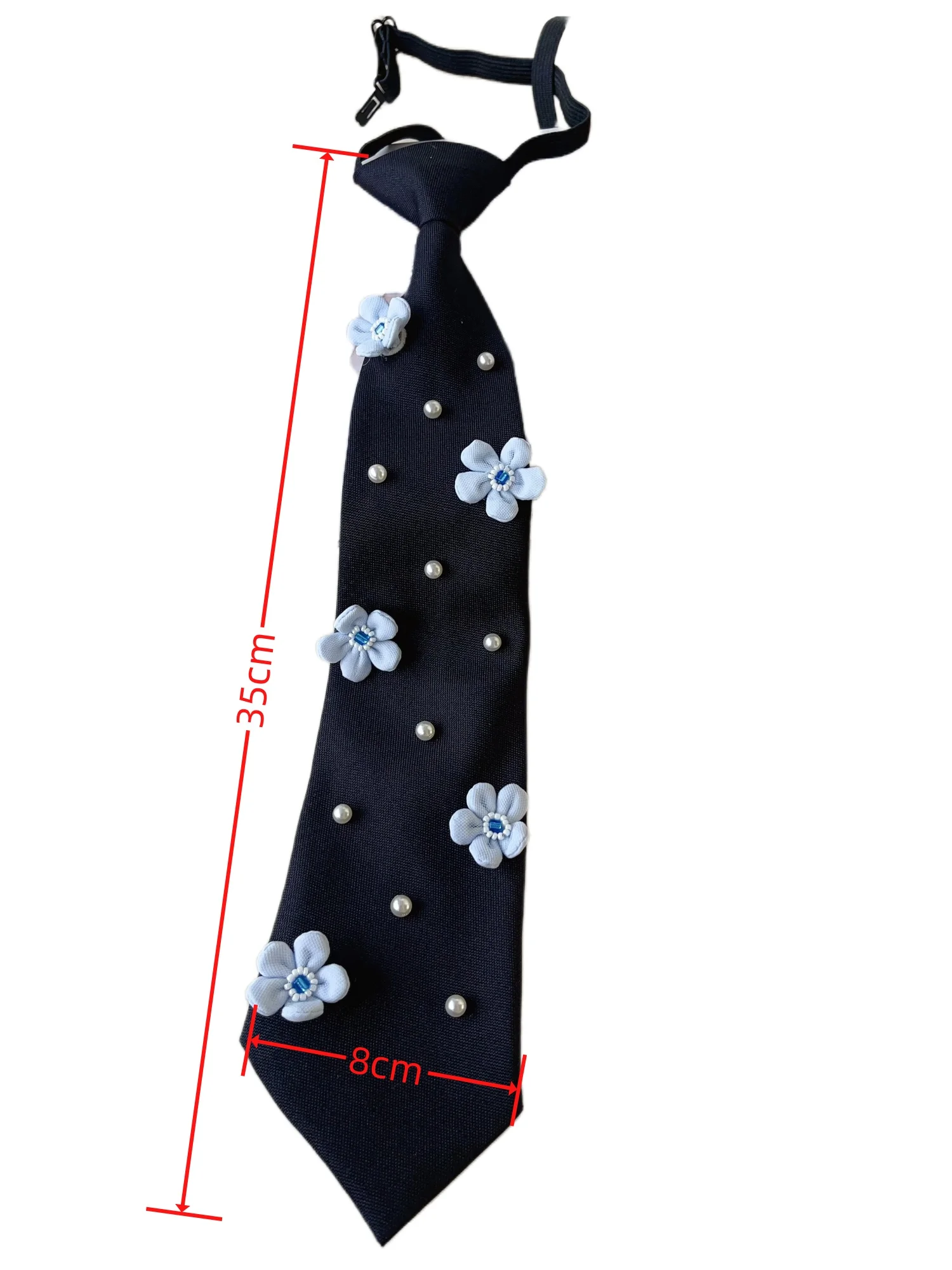 【2025 Gentle Style New Collection】Fabric Flower Pearl Decoration Women's Tie for Evening Party Adjustable Neck Accessory Light Luxury Dual-Use Style Versatile Spring/Summer Elegant Accessory