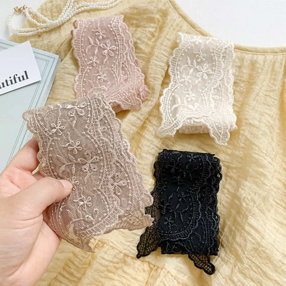 Fashion Soft Lace Scarf Elegant Floral Hair Ribbon Fairy Sweet Hair Accessories for Women