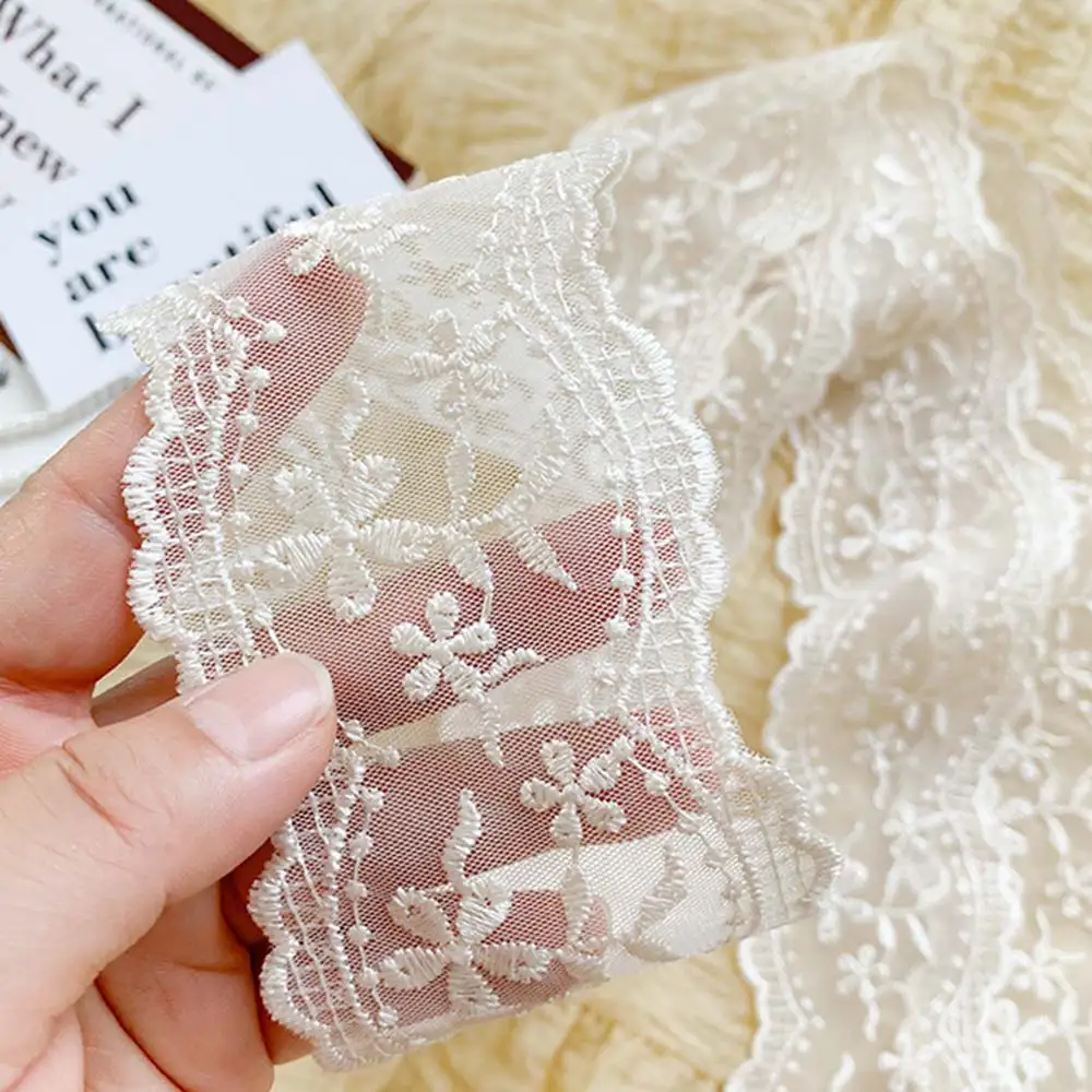 Fashion Soft Lace Scarf Elegant Floral Hair Ribbon Fairy Sweet Hair Accessories for Women