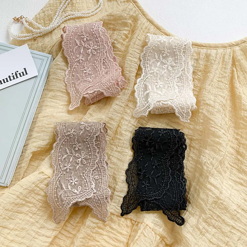 Fashion Soft Lace Scarf Elegant Floral Hair Ribbon Fairy Sweet Hair Accessories for Women