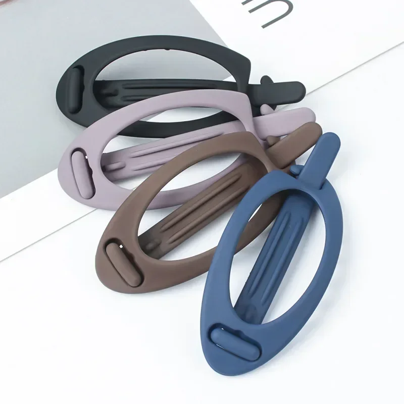 New Elegant French Oval Ponytail Fix Artifact Vintage Hairpin Women Back Head Frosted Hairpinheadwear Girls Hair Accessories