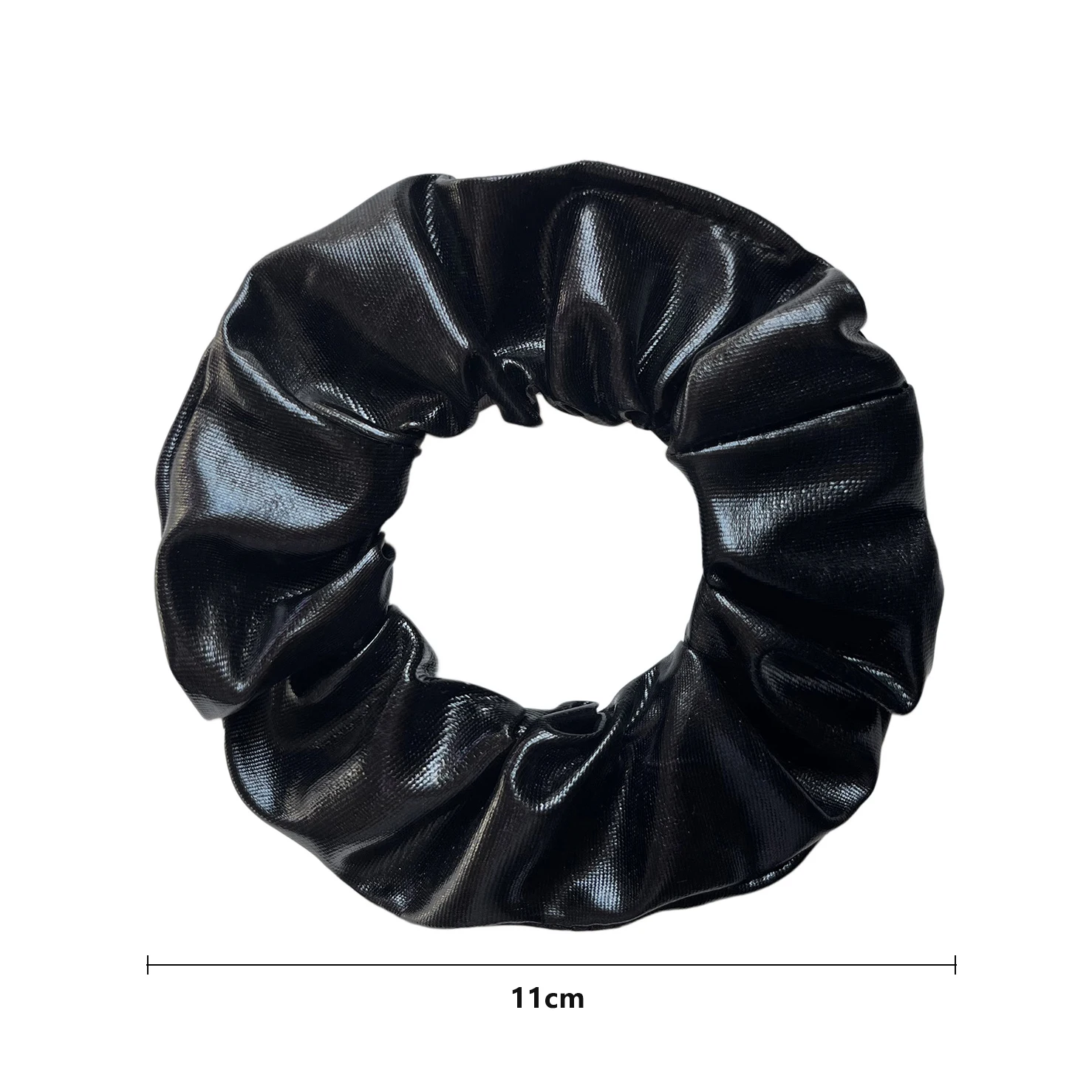Wholesale 12pcs Metallic Color Scrunchies For Women Gold Silver Black Color Laser Effective Scrunches Set Girls Hair Rope Pack