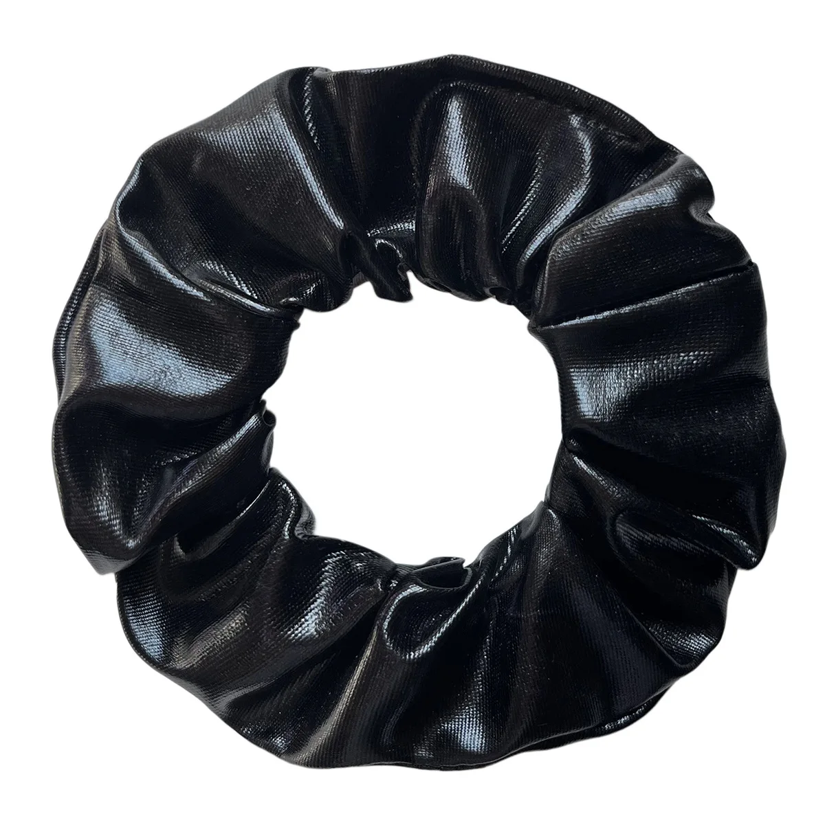 Wholesale 12pcs Metallic Color Scrunchies For Women Gold Silver Black Color Laser Effective Scrunches Set Girls Hair Rope Pack