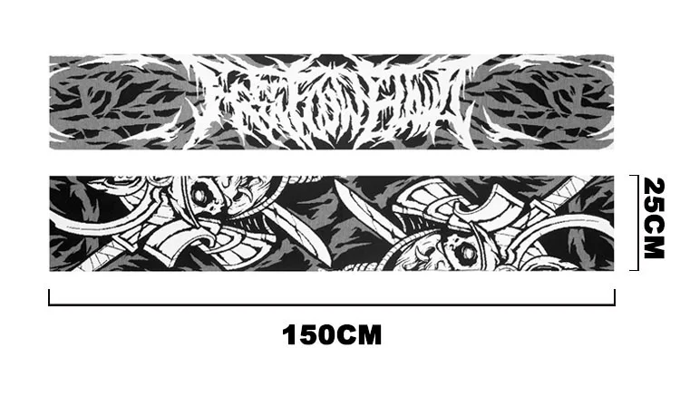 Men's Scarf Winter Anime Knit Graphic Y2k Streetwear Gothic Shawl Scarves Korean Fashion Hip Hop Vintage Warm Unisex Accessories