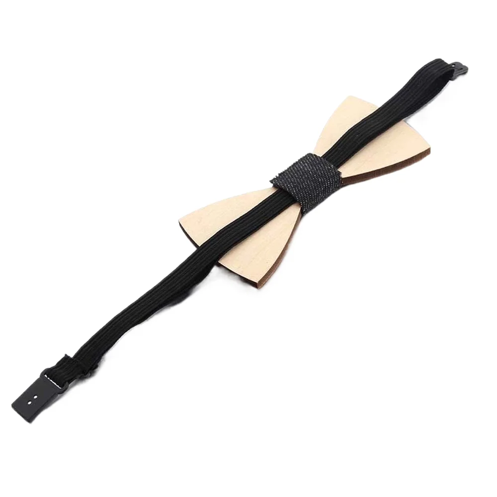 Vintage Wooden Bow Tie For Men Hollow Out Carved Retro Wooden Neck Ties Adjustable Strap Wood Elegant Bowtie Gravata Corbatas