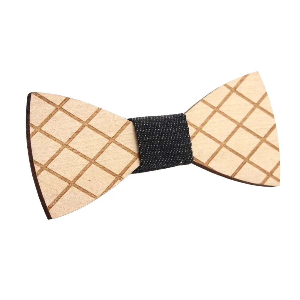 Vintage Wooden Bow Tie For Men Hollow Out Carved Retro Wooden Neck Ties Adjustable Strap Wood Elegant Bowtie Gravata Corbatas