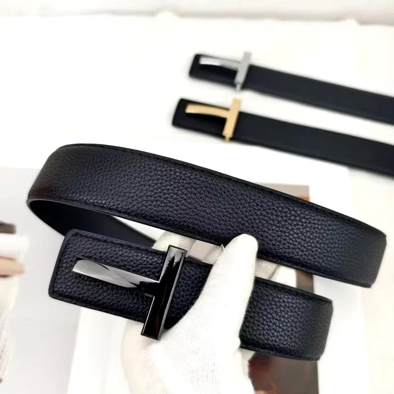 High Quality Business Men Belt Luxury Brand Designer famous Leather Belts for men Jeans Strap Male Metal Buckle work belt