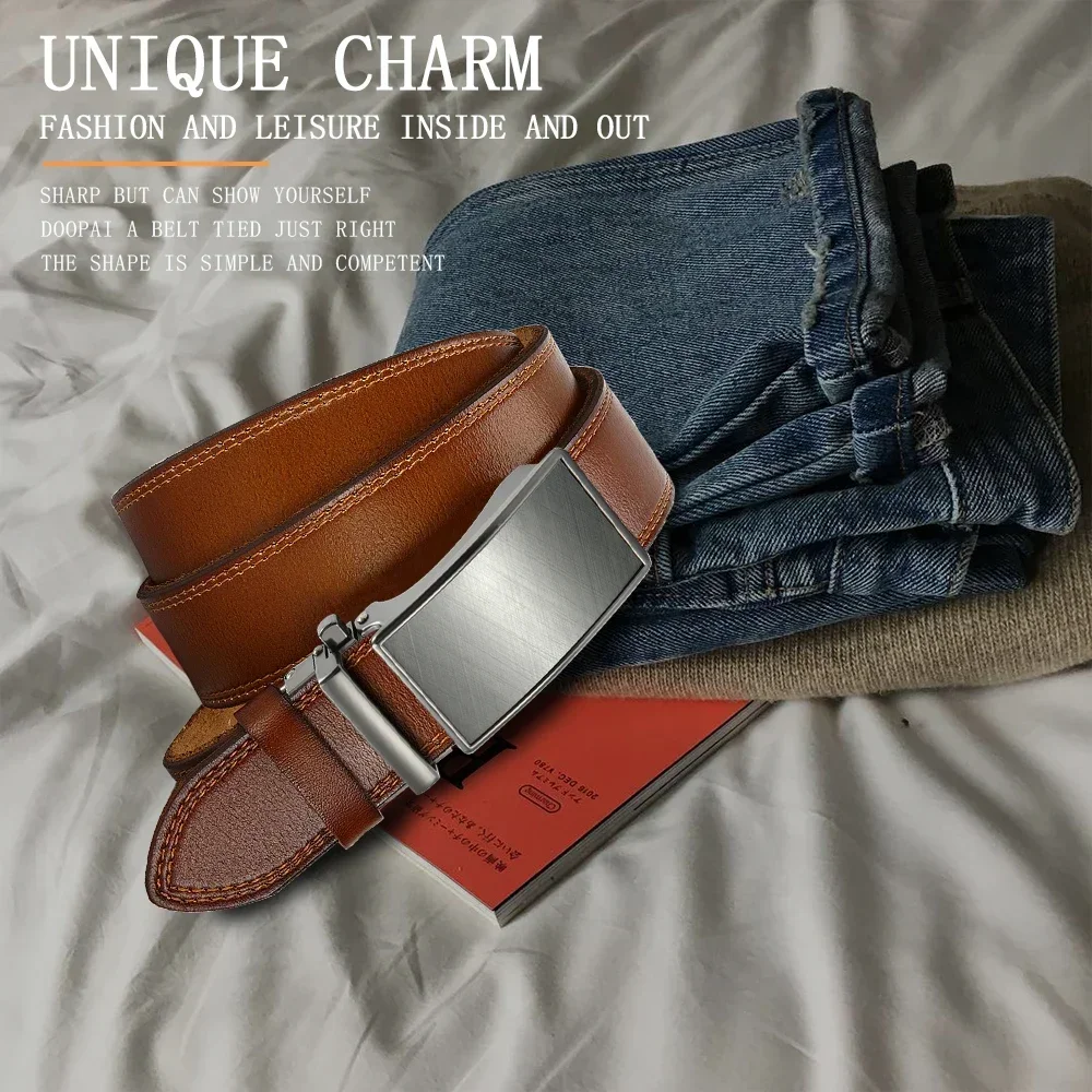 Famous Brand Belt Men Mens Belts Quality Genuine Luxury Leather Belt For Men Belt Male Strap Male Metal Automatic Buckle