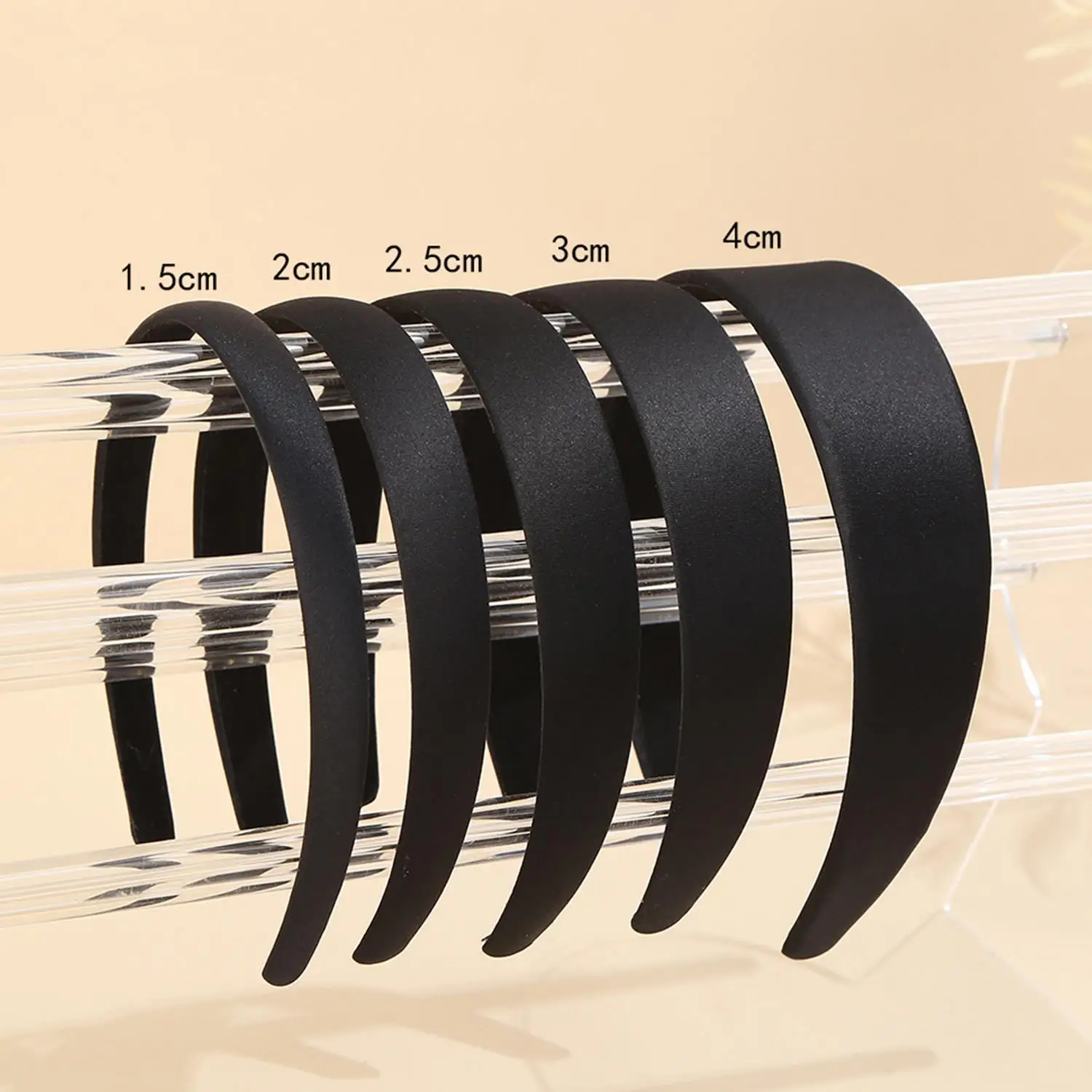 1PC Black Simple Wide Headband 1.5 2 2.5 3 cm Girls Women DIY Jewelry Material Cloth Headband Semi-finished Hair Accessories