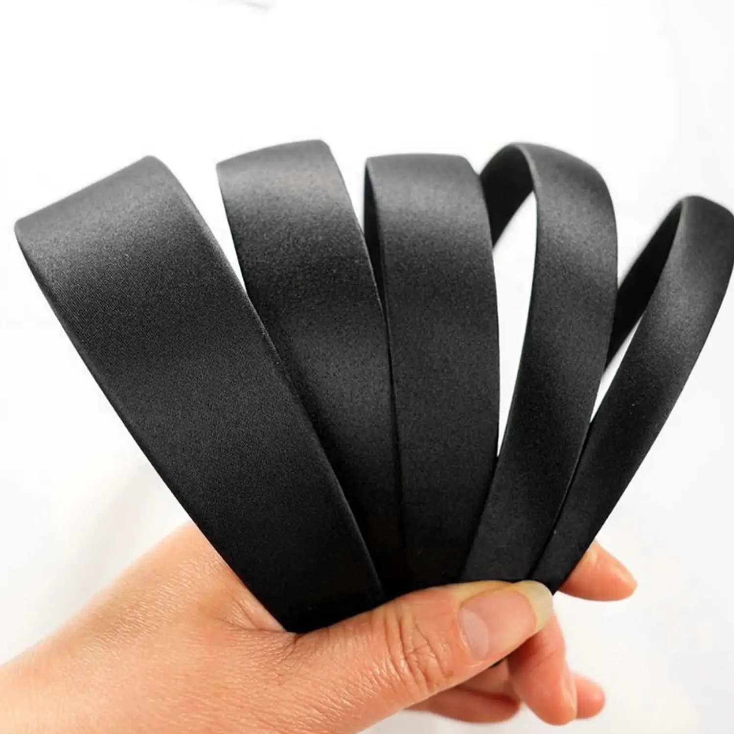 1PC Black Simple Wide Headband 1.5 2 2.5 3 cm Girls Women DIY Jewelry Material Cloth Headband Semi-finished Hair Accessories