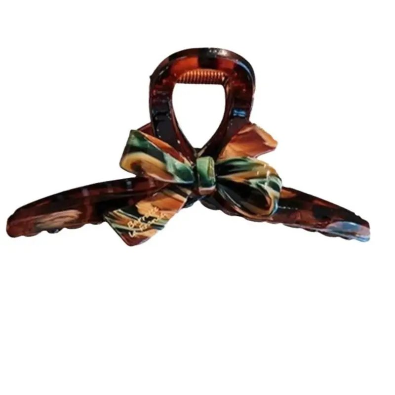 1/2pcs Enamel Oil Painting Bow Shark Clip Temperament High-End Back of the Head Disc Hair Hair Clip Acrylic Clip Clip