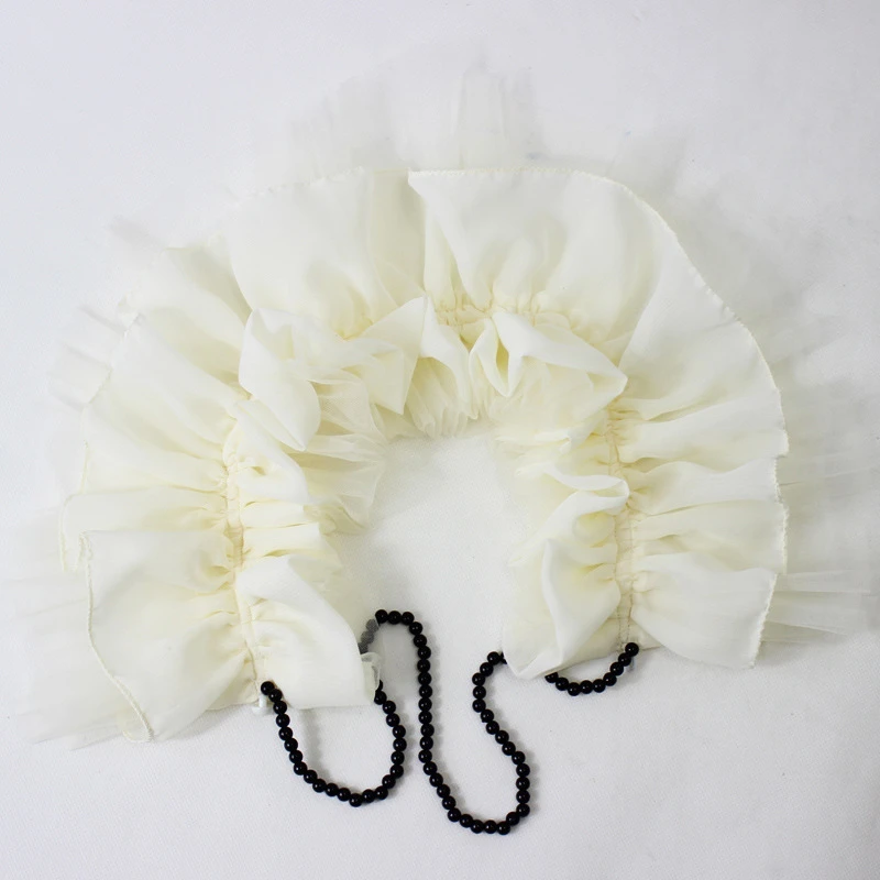 Ladies Ruffles Stand Shirt Scarf Fake Collar Sweater Decorative Collar Detachable Lace Blouse Doll Collar Neckwear For Women