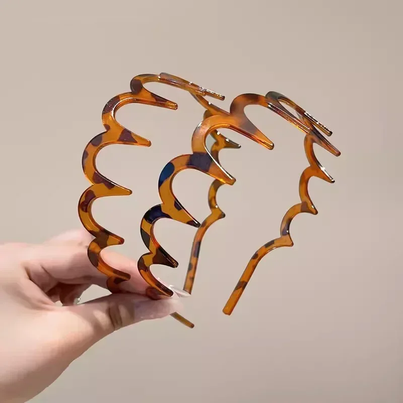 2pcs/set Teeth Non-slip Hair Comb Plastic Headband for Women Girls Sweet Hair Ornament Hairbands Fashion Hair Accessories