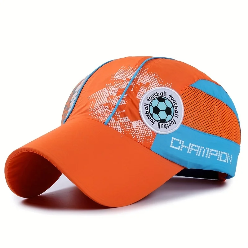Summer Quick Dry Mesh Baseball Cap for Children Boys Girls Breathable Sport Dad Hat Snapback Comfortable Lightweight Cap