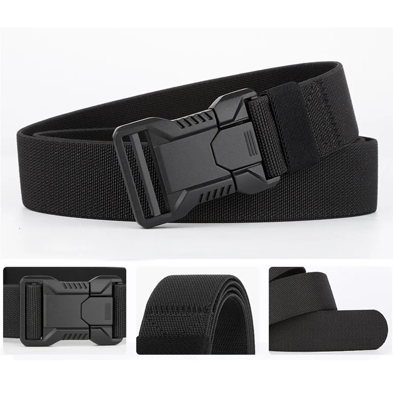 Men's Canvas Belt Breathable Lightweight Quick Disassembly Outdoor Sports Mountaineering Running Sports Belt