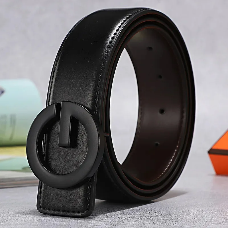 3.3cm Men's Belt Leisure Genuine Leather Belt Fashion Alloy Smooth G Buckle Designer Belt Men High Quality Male Luxury Waistband