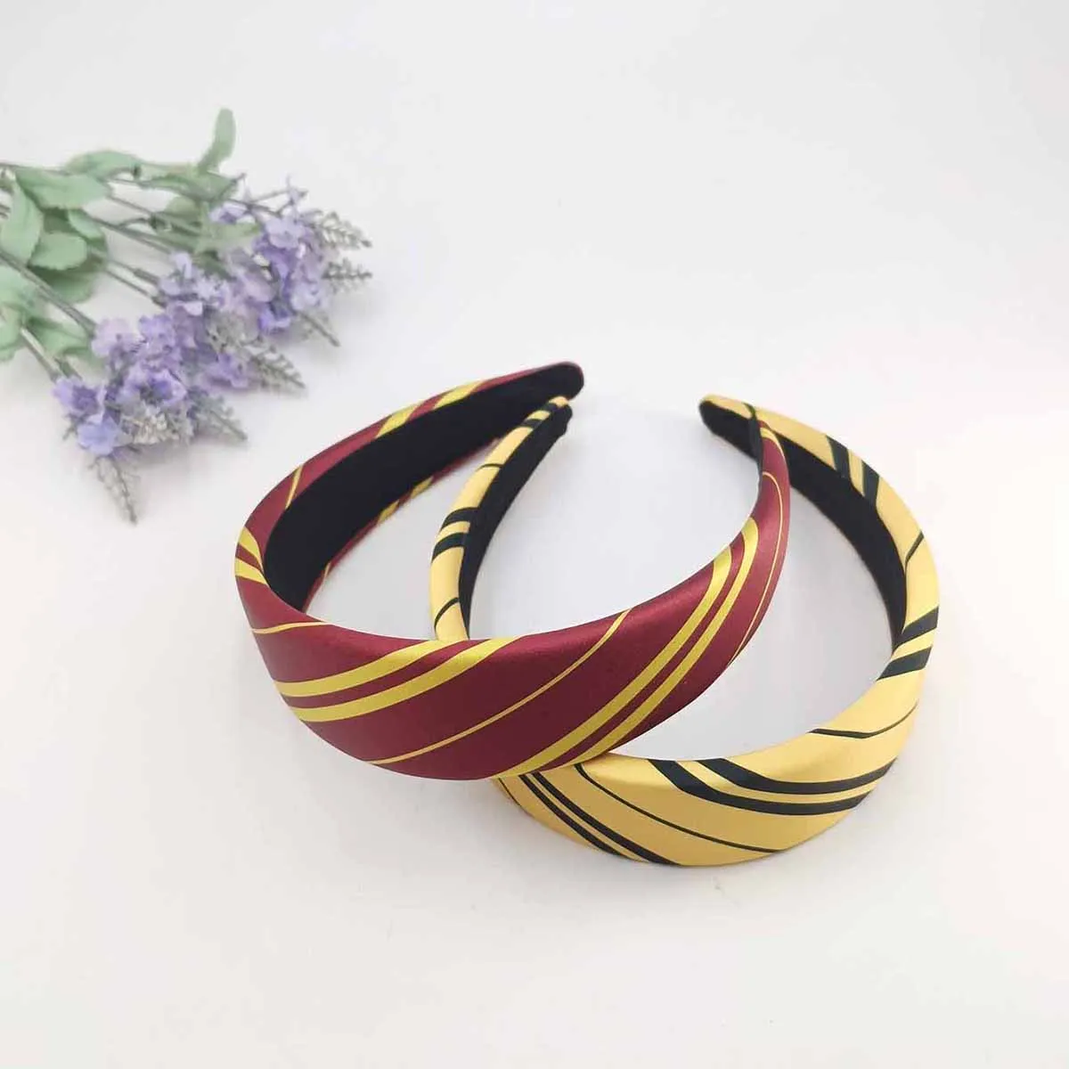 1/4 PCS Magic College Wizard Slytherin Costume Cosplay Style Vintage Hair Hoop Striped Girls Silk Headband Accessories