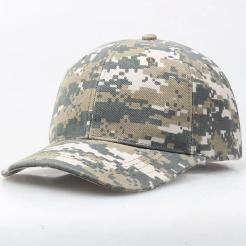 7 Colors Unisex Sports Summer Outdoor Sunscreen Hat Men Casual Cap Female Unisex Camouflage Hunting Fishing Hunting Baseball Cap
