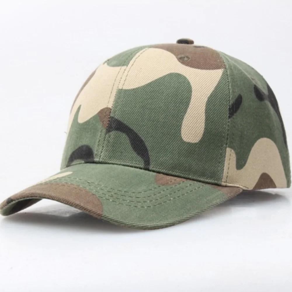 7 Colors Unisex Sports Summer Outdoor Sunscreen Hat Men Casual Cap Female Unisex Camouflage Hunting Fishing Hunting Baseball Cap