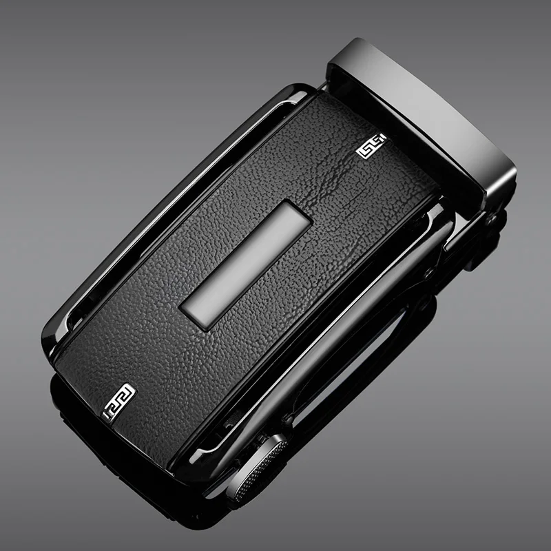 High quality ratchet belt buckle men DIY leather belt accessories 3.3-3.5cm width alloy automatic belt buckle