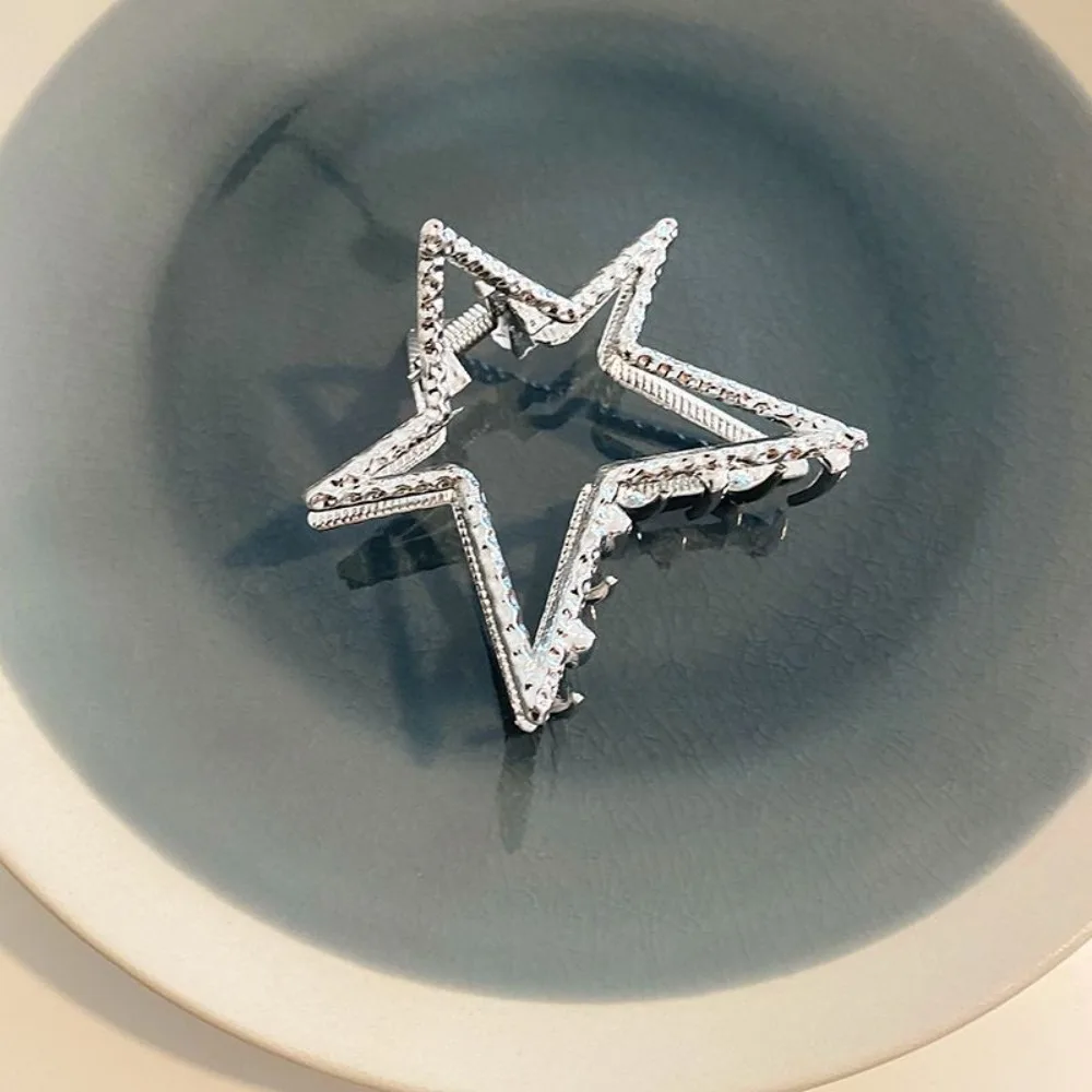 y2k Five-pointed Star New Trendy Metal Hair Claw Hairgrip Korean Hair Clip Crab Hairpin For Women Girl Hair Accessories Headwear