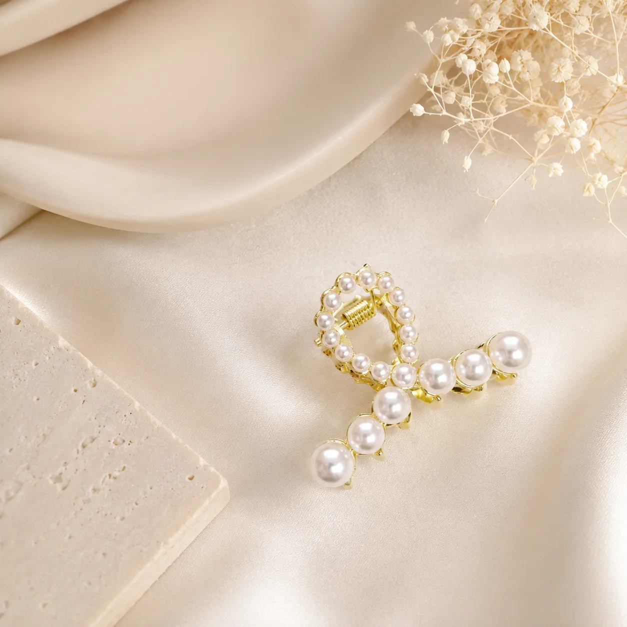 Mini Rhinestone Hair Claw Clip, Pearl Hair Clip, Korean Hair Accessories, Small Strong Hold Hair Claw, Elegant Crystal Hair Clip