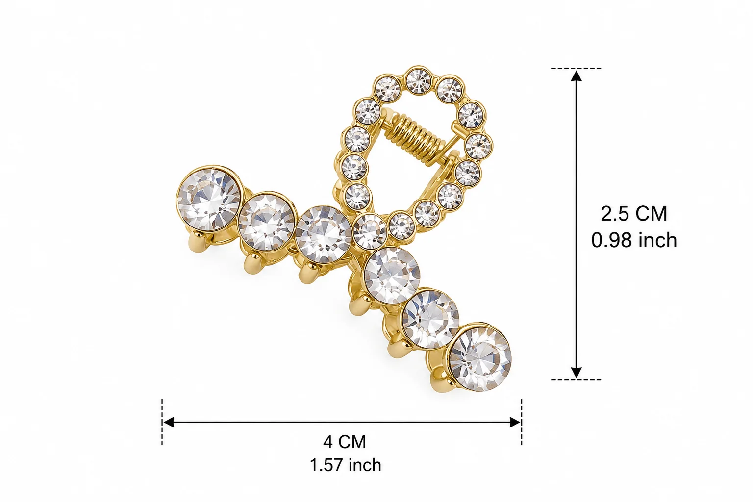 Mini Rhinestone Hair Claw Clip, Pearl Hair Clip, Korean Hair Accessories, Small Strong Hold Hair Claw, Elegant Crystal Hair Clip