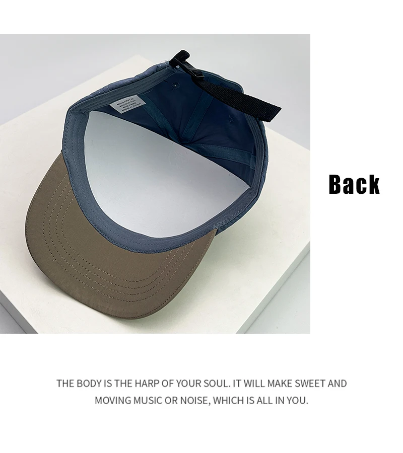 New Unisex Cartoon Color Block Letter Embroidery Baseball Hats Breathable Short Eave Sunshade Peaked Caps Versatile Quick Drying