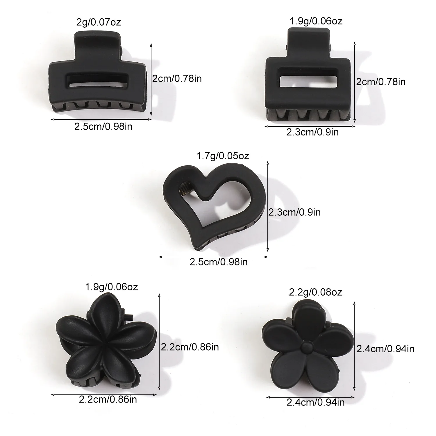 12Pcs/Set New Fashion Small Floral Geometric Hair Clip Barrettes for Kid Women Girls Accessories Headwear