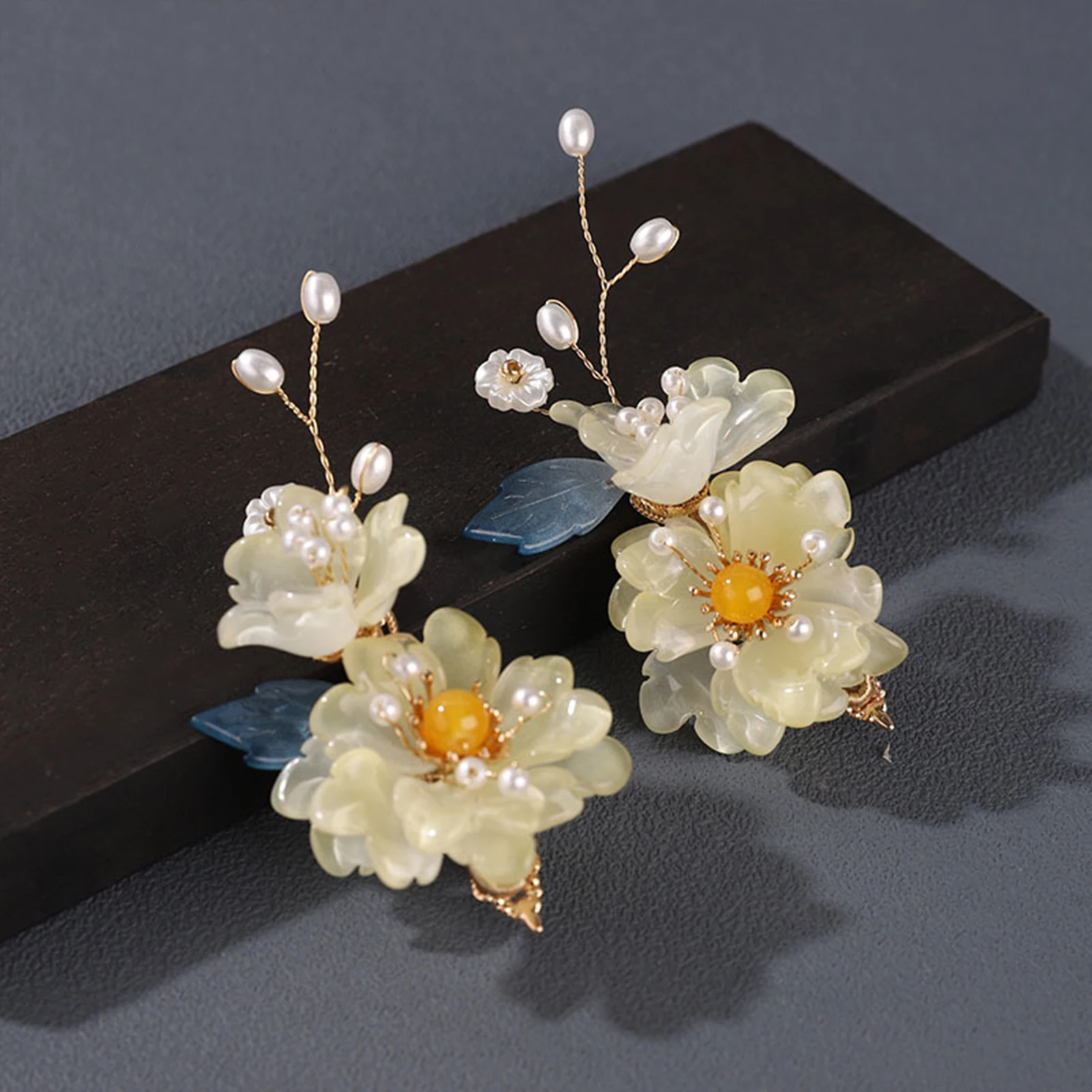 1Pair Chinese Wind Hairpin Hanfu Hair Accessories Retro Dress Headdress Long Butterfly Tassel Hairpin Accessories Jewelry.