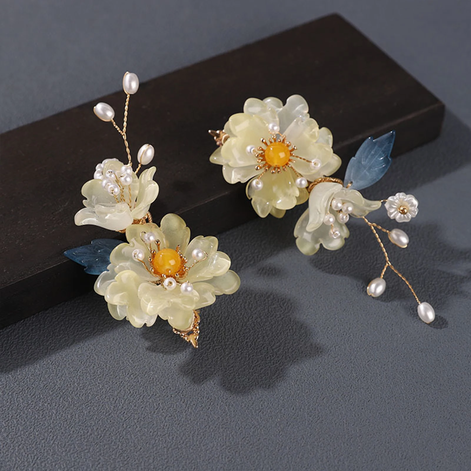 1Pair Chinese Wind Hairpin Hanfu Hair Accessories Retro Dress Headdress Long Butterfly Tassel Hairpin Accessories Jewelry.